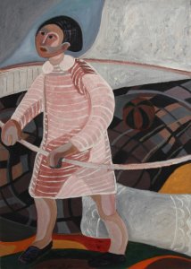 Niña del vestido rosa