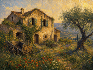 Atardecer en la Masía