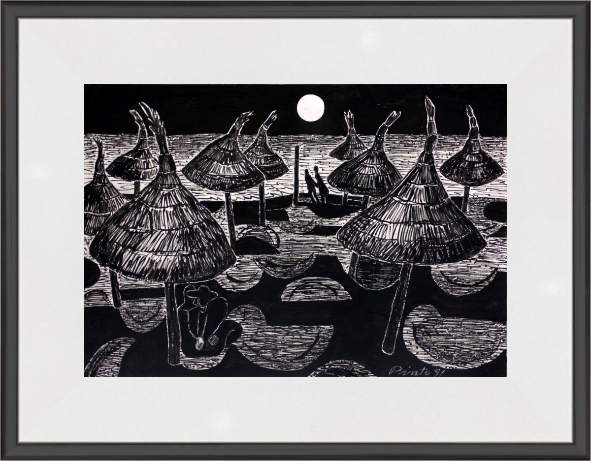 Noche bajo las sombrillas