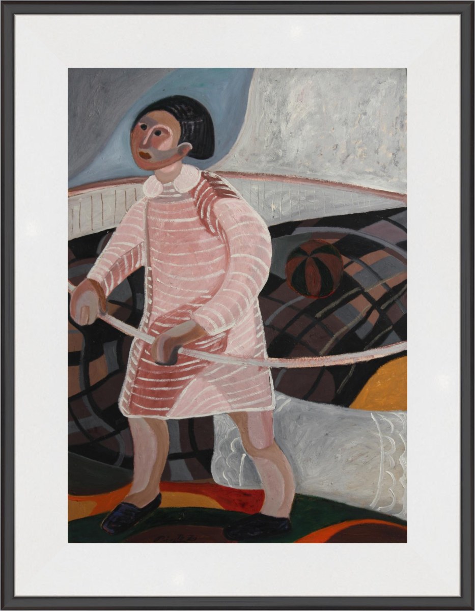 Niña del vestido rosa